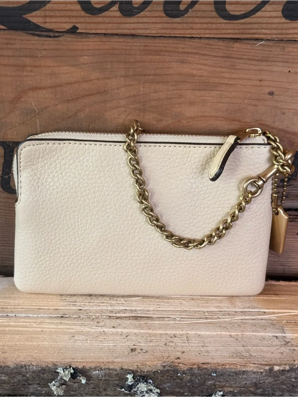 Coach X Jennifer Lopez Corner Zip Wristlet